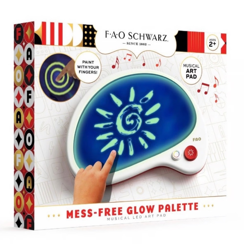 FAO Schwarz Musical LED Art Pad with Blue Glow